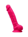 Model 1 Realistischer Penis Premium Silexpan Silikon Fuchsia 20 cm von Silexd