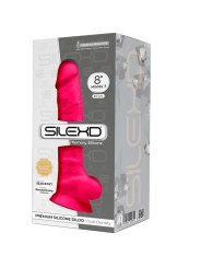 Model 1 Realistischer Penis Premium Silexpan Silikon Fuchsia 20 cm von Silexd