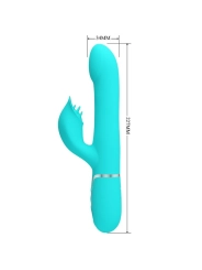 Rabbit Vibrator Pearls Aqua Green von Pretty Love Flirtation