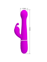 Dejon Rabbit Vibrator 3 in 1 Multifunktionsviolett von Pretty Love Flirtation