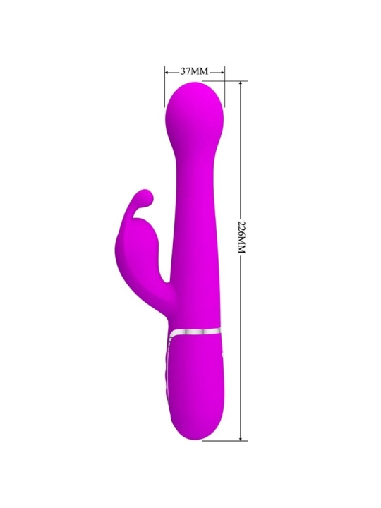 Dejon Rabbit Vibrator 3 in 1 Multifunktionsviolett von Pretty Love Flirtation