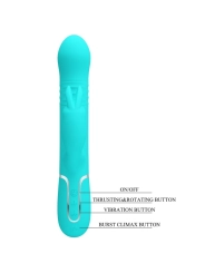 Coale Rabbit Vibrator Perlen Aquagrün von Pretty Love Flirtation