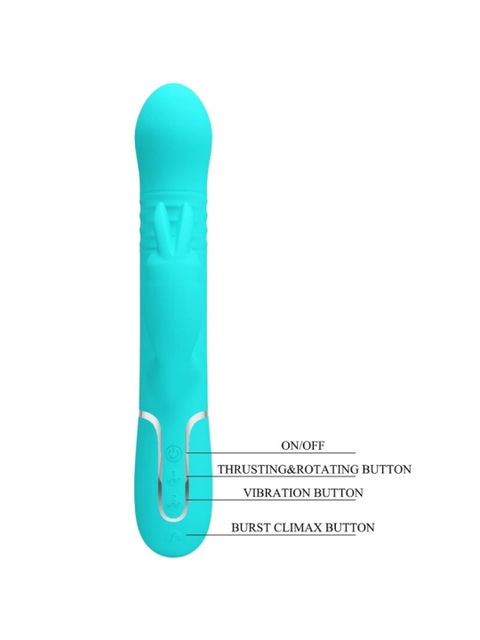 Coale Rabbit Vibrator Perlen Aquagrün von Pretty Love Flirtation