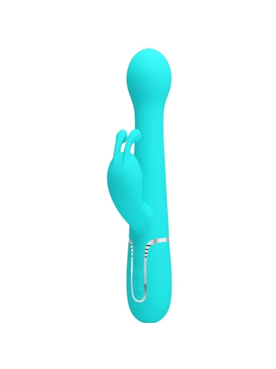 Dejon Rabbit Vibrator 3 in 1 Multifunktions-Aquagrün von Pretty Love Flirtation