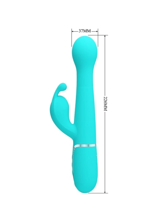 Dejon Rabbit Vibrator 3 in 1 Multifunktions-Aquagrün von Pretty Love Flirtation