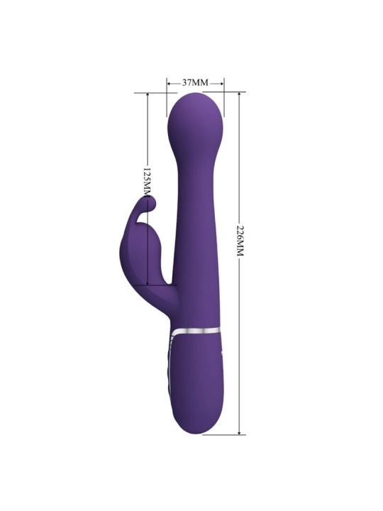 Dejon Rabbit Vibrator 3 in 1 Multifunktions-Lila von Pretty Love Flirtation