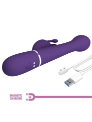 Dejon Rabbit Vibrator 3 in 1 Multifunktions-Lila von Pretty Love Flirtation