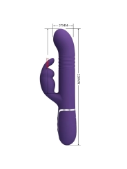 Coale Rabbit Vibrator 4 in 1 Lila von Pretty Love Flirtation