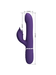 Zalin Rabbit Vibrator Perlen 4 in 1 Lila von Pretty Love Flirtation