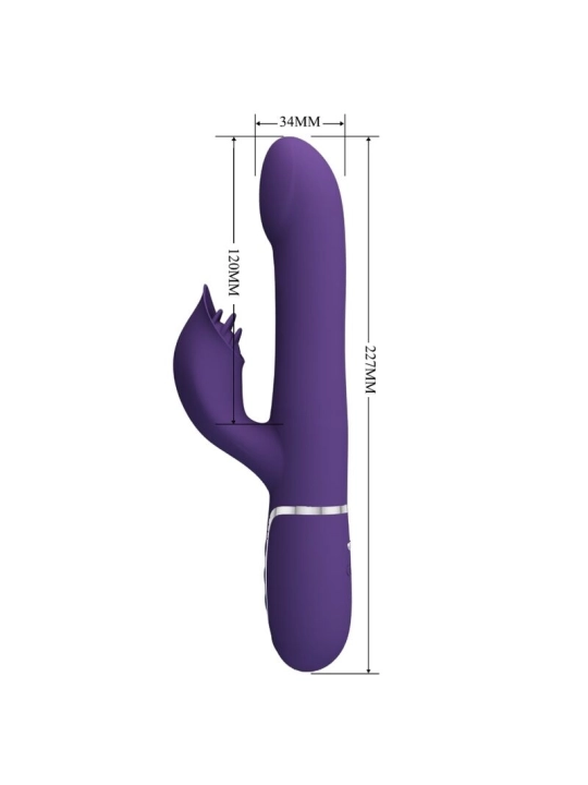 Zalin Rabbit Vibrator Perlen 4 in 1 Lila von Pretty Love Flirtation