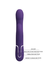 Zalin Rabbit Vibrator Perlen 4 in 1 Lila von Pretty Love Flirtation