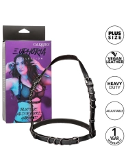 Euphoria Plus Size Halter Buckle Harness Schwarz von Calexotics