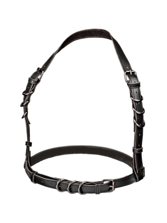 Euphoria Plus Size Halter Buckle Harness Schwarz von Calexotics