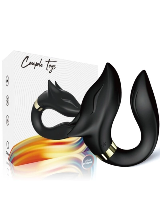 Fox Vibrator für Paare mit Fernbedienbares Schwarz von Armony For Couples