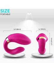 Vibrator für Paare mit Fernbedienbares Fuchsia von Armony For Couples