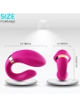 Vibrator für Paare mit Fernbedienbares Fuchsia von Armony For Couples