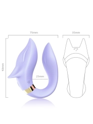 Fox Vibrator für Paare, Fernbedienung, Lila von Armony For Couples