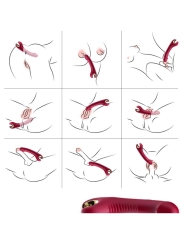 Prince Dildo Vibrator & Rotator Rot von Armony Vibrators