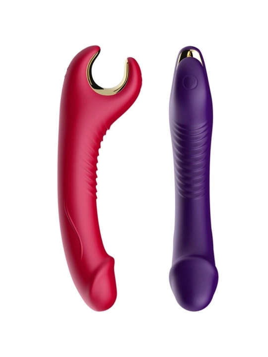 Prince Dildo Vibrator & Rotator Rot von Armony Vibrators