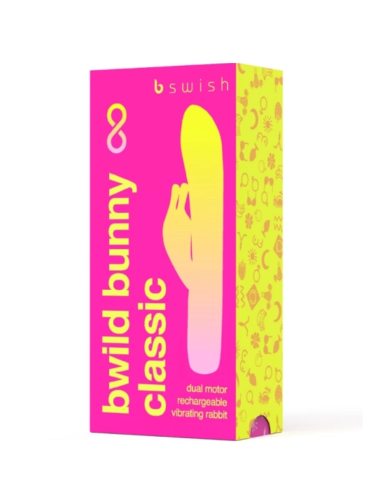 Bwild Bunny Infinite Klassischer Wiederaufladbarer Vibrator Rosa Silikon von B Swish