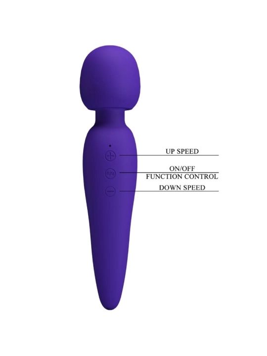 Meredith Massager 12 Vibrationsmodi Lila von Pretty Love Smart