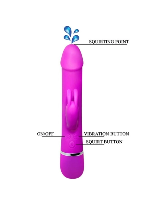 Henry Vibrator mit 12 Vibrationsmodi und Squirt-Funktion von Pretty Love Smart