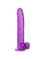 Grösse Königin-Dildo Lila 25.5 cm von Calexotics