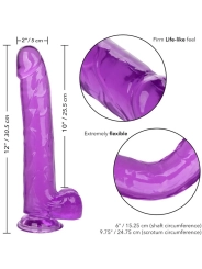 Grösse Königin-Dildo Lila 25.5 cm von Calexotics