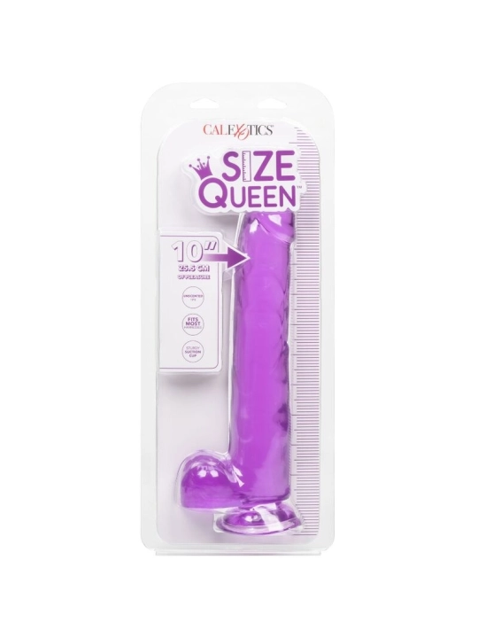 Grösse Königin-Dildo Lila 25.5 cm von Calexotics