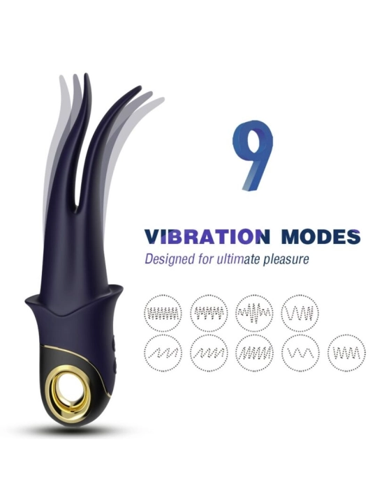 Shadow Vibrator Doppelkopf Teasing Blau von Armony Vibrators