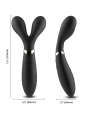 Y-Wand Massager & Vibrator Doppelkopf Schwarz von Armony Massagers