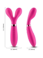 Y-Wand Massager & Vibrator Doppelkopf Fuchsia von Armony Massagers