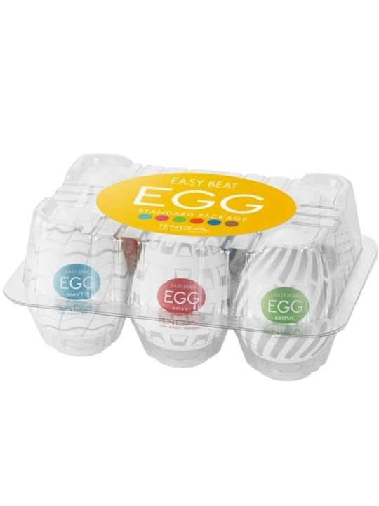 Easy Beat Masturbator Egg Pack 6 Stück von Tenga