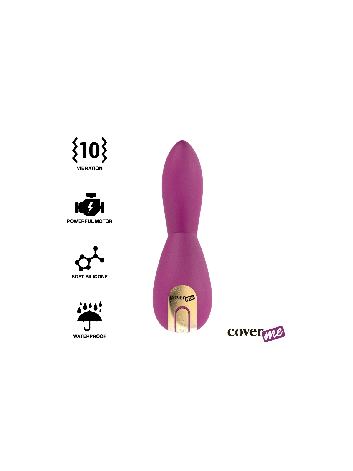 Klitorasaugung & Leistungsstarker G-Spot-Rush-Vibrator von Coverme