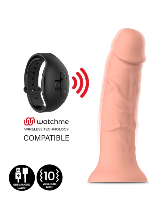 Asher Original Dildo S - Vibrator Kompatibel mit Watchme Wireless Technology von Mythology Fantasy Dildo