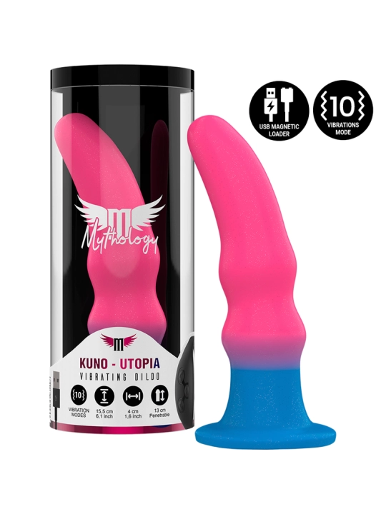 Kuno Utopia Dildo M - Vibrator Kompatibel mit Watchme Wireless Technology von Mythology Fantasy Dildo