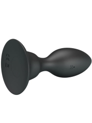 Analstecker mit Vibration, Schwarze Fernbedienung von Mr Play