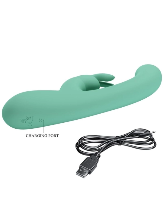 Lamar Rabbit Vibrator & Grüner G-Spot von Pretty Love Led