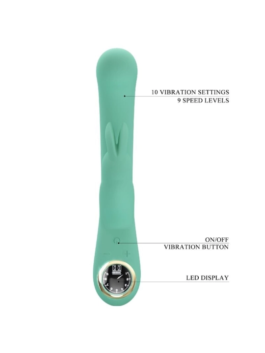 Lamar Rabbit Vibrator & Grüner G-Spot von Pretty Love Led