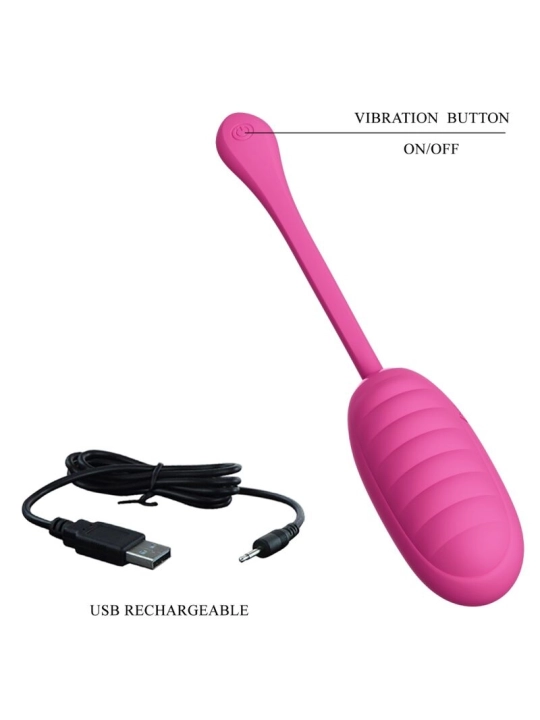 Catalina Pink Wiederaufladbares Vibrations-Ei von Pretty Love Smart