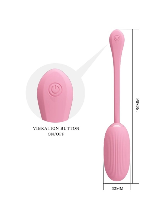 Doreen Pink Wiederaufladbares Vibrations-Ei von Pretty Love Smart