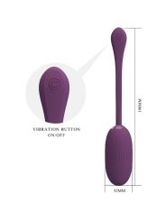 Doreen Purple Wiederaufladbares Vibrations-Ei von Pretty Love Smart