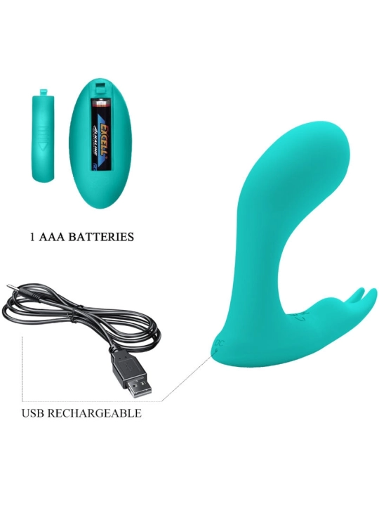 Idabelle Vibration & Pulsation Fernbedienbares Blau von Pretty Love Bottom