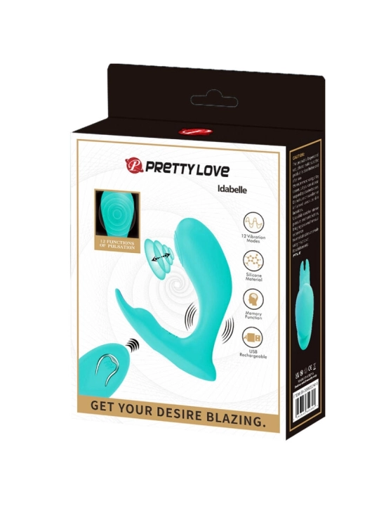 Idabelle Vibration & Pulsation Fernbedienbares Blau von Pretty Love Bottom