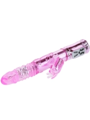 Wiederaufladbarer Vibrator mit Rotation und Pochenden Schmetterlingsstimulator von Baile Rotations