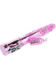 Wiederaufladbarer Vibrator mit Rotation und Pochenden Schmetterlingsstimulator von Baile Rotations