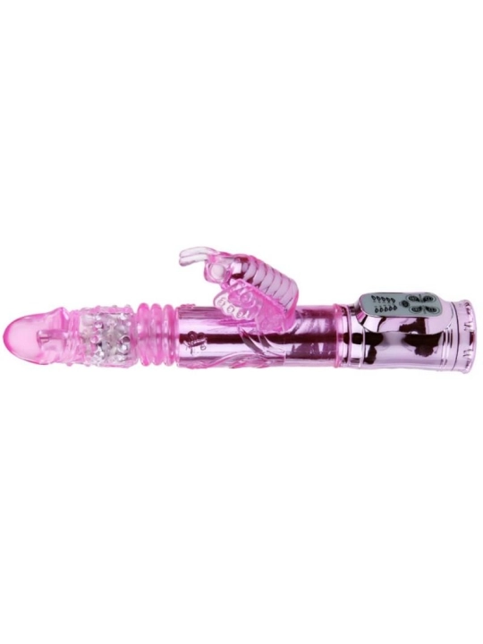 Wiederaufladbarer Vibrator mit Rotation und Pochenden Schmetterlingsstimulator von Baile Rotations