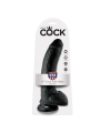 9 Dildo Schwarz mit Eier 22.9 cm von King Cock