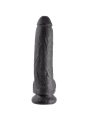 9 Dildo Schwarz mit Eier 22.9 cm von King Cock