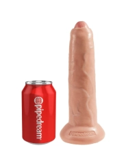 Realistischer Dildo Ungeschnittenes Fleisch 23 cm von King Cock